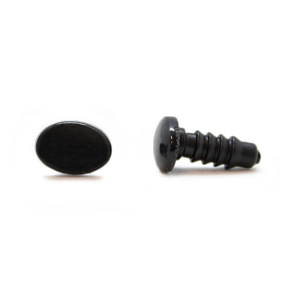 Veiligheidsogen Ovaal Zwart 5 paar 8mm (3)