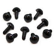 Veiligheidsogen Zwart 12mm 5 paar