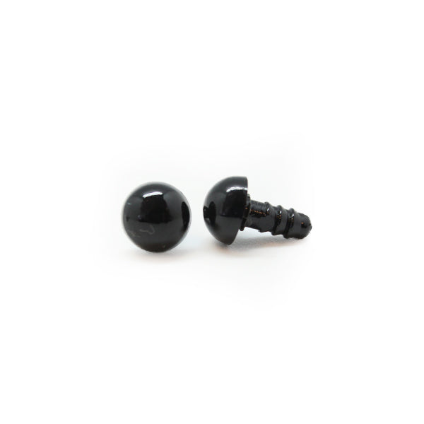 Veiligheidsogen Zwart 8mm per paar