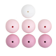 Go Handmade Siliconen Kralen 7 Stuks 14 Roze Mix