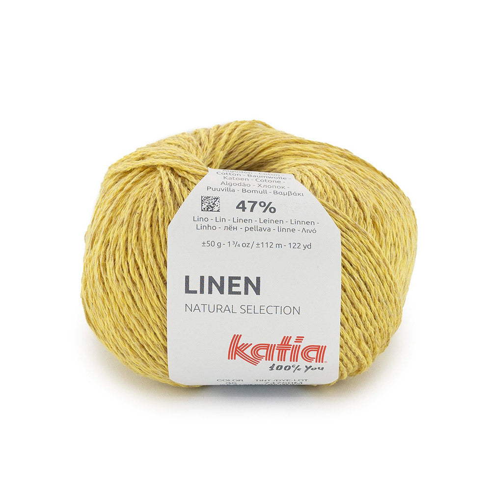 Katia Linen 035 Pastel geel