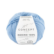 Katia Merino 100% 008 Hemels blauw