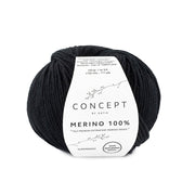 Katia Merino 100% 002 Zwart