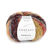 Katia Shibuya 101 Rood-Roest Bruin-Grijs