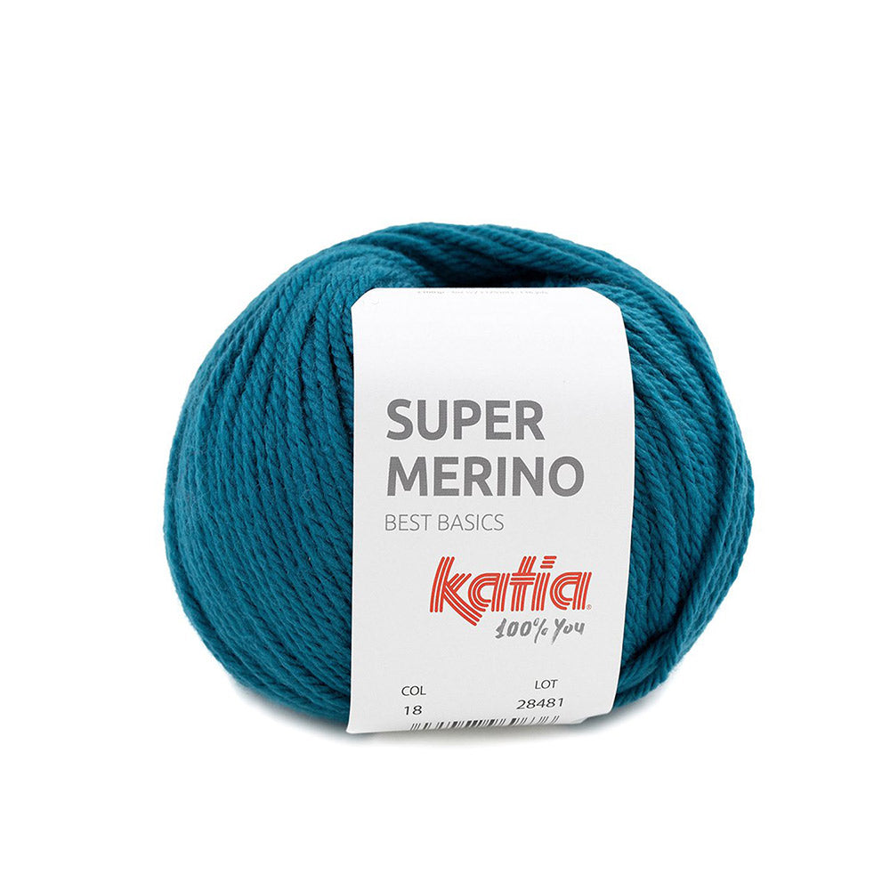 Katia Super Merino 018 Groen blauw