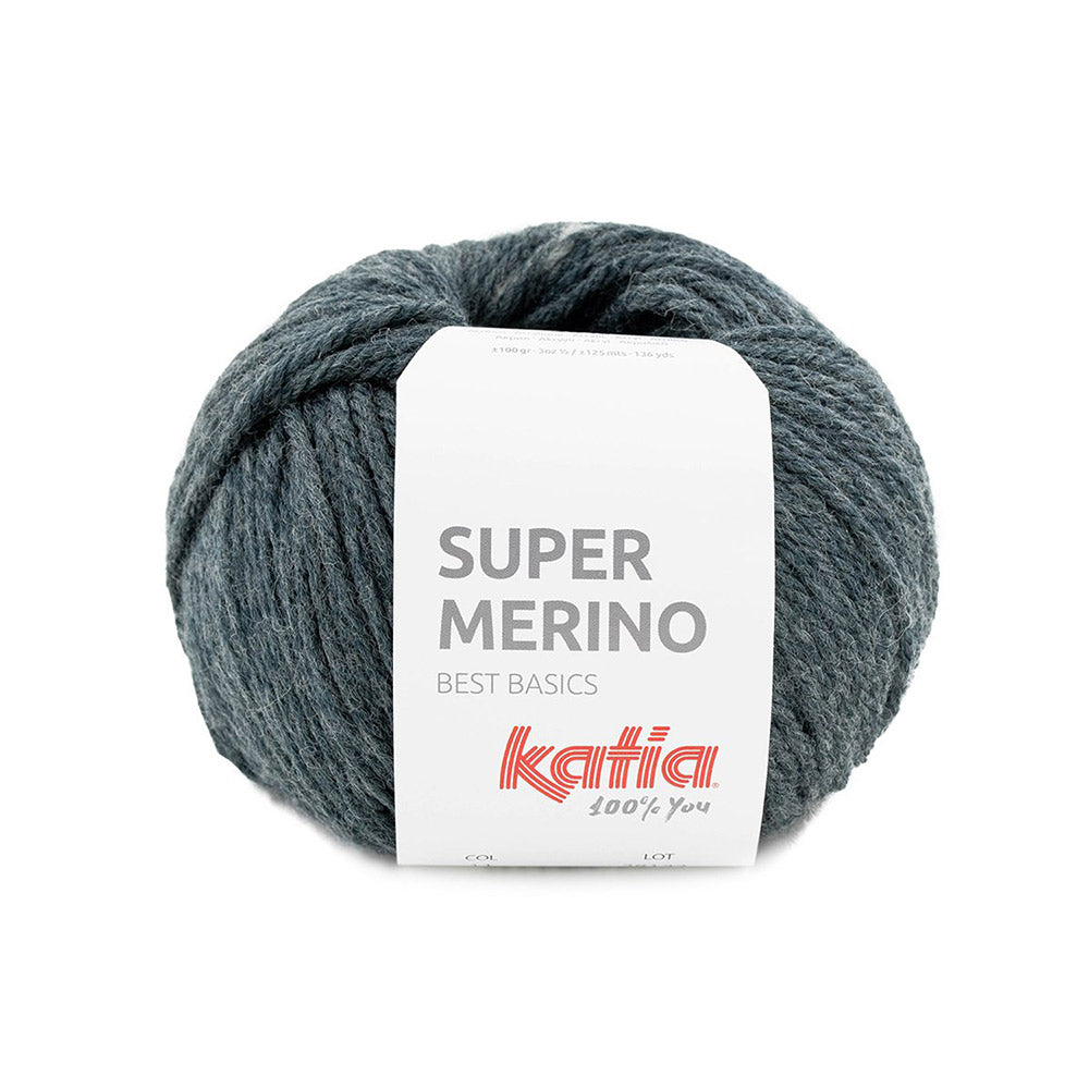 Katia Super Merino 011 Zeer donker grijs