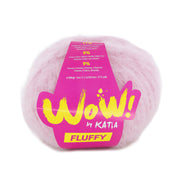 Katia WOW - Fluffy 087 Kauwgom roze