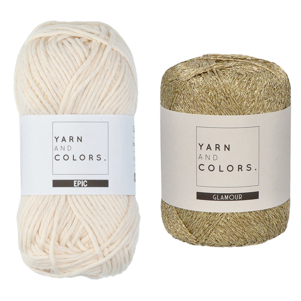 Bollen voor pakketten — gemaakt met Yarn and Colors Glamorous Table Pads Haakpakket