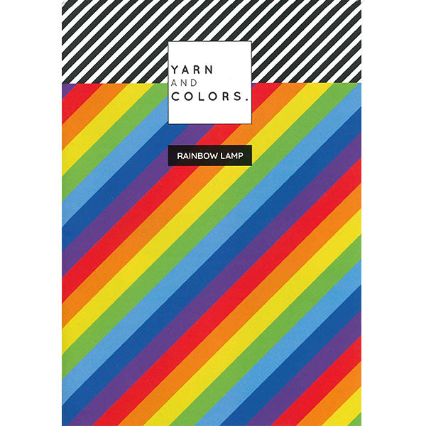 Rainbow lamp — gemaakt met Yarn and Colors Rainbow Lamp Booklet