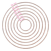Yarn and Colors Rosé Metalen Ring 30 cm