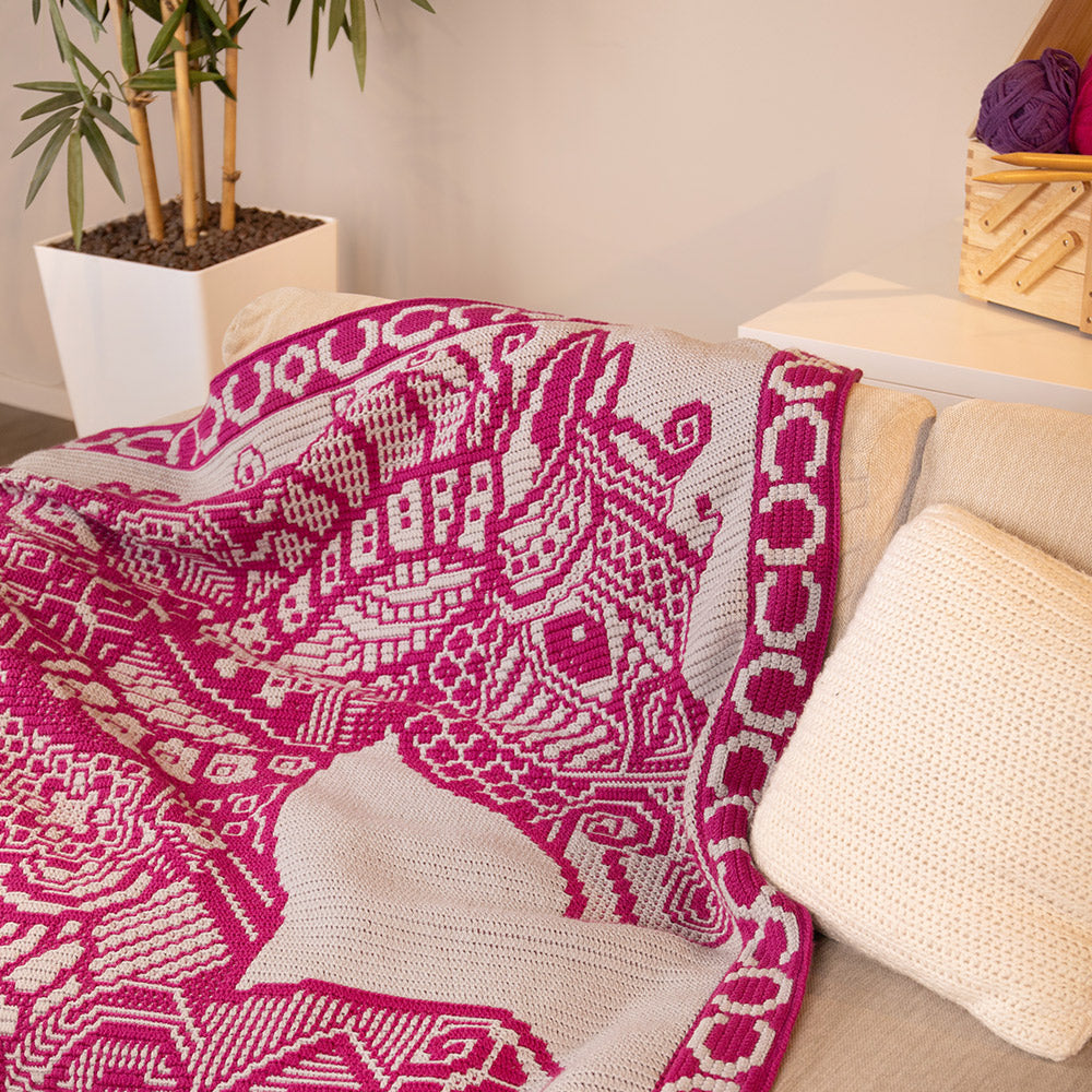 Paard — gemaakt met Zen Tangle Horse - AdO Crochet - Garenpakket - Mozaïek (3)
