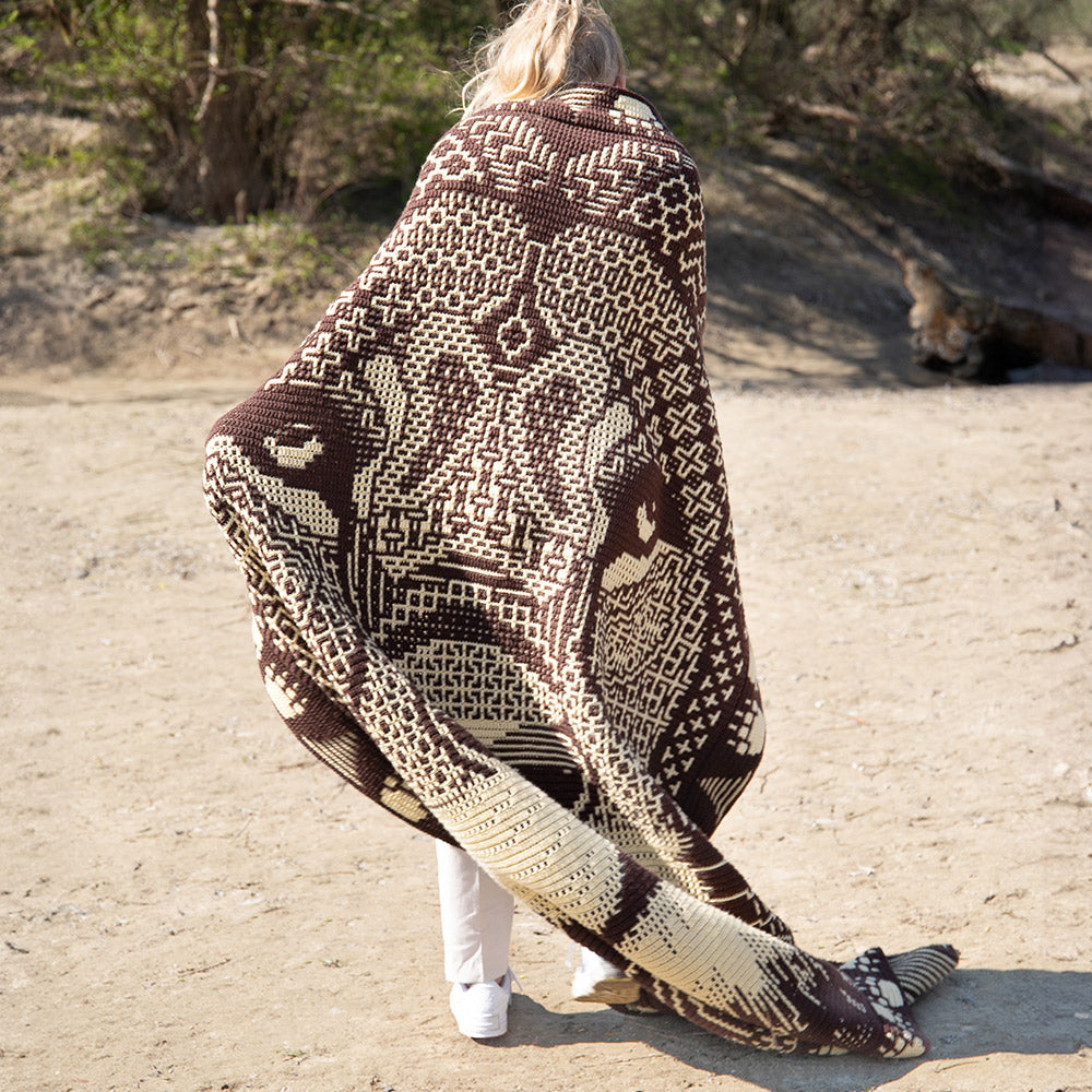 Leeuw — gemaakt met Zen Tangle Lion - AdO Crochet Garen- en Haakpakket Interlocking Must-Have