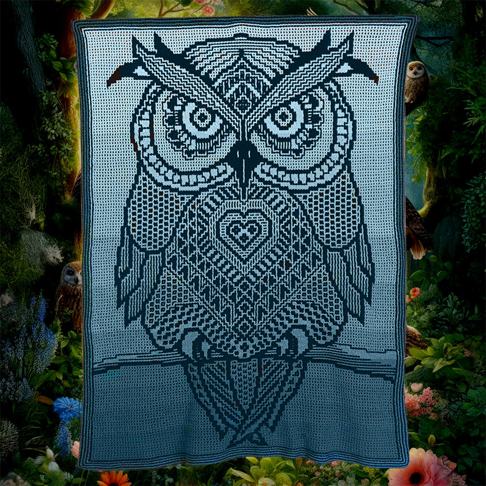 Ollie anneke — gemaakt met Zen Tangle Ollie the Owl Haakpakket Interlocking
