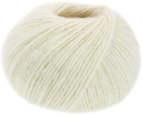 Lana Grossa Natural Alpaca Pelo 001 Rohweiß