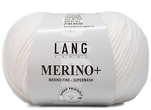 Lang Yarns Merino+ 001 White