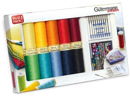 Gütermann Nähgarnset mit Stecknadeln und Maschinennadeln