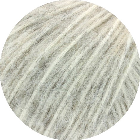 Lana Grossa Natural Alpaca Pelo 002 Rohweiß/Zartgrau-2