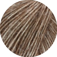 Lana Grossa Natural Alpaca Pelo 008 Dunkelbraun meliert-2