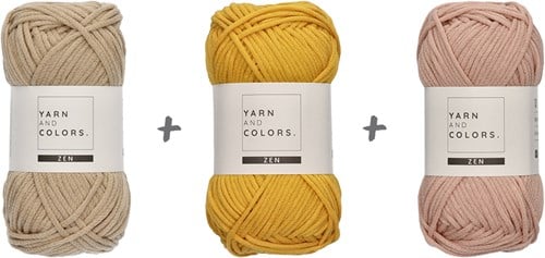 Yarn and Colors Sunset Stripes Pullover Häkelpaket 1 Mustard XS-2