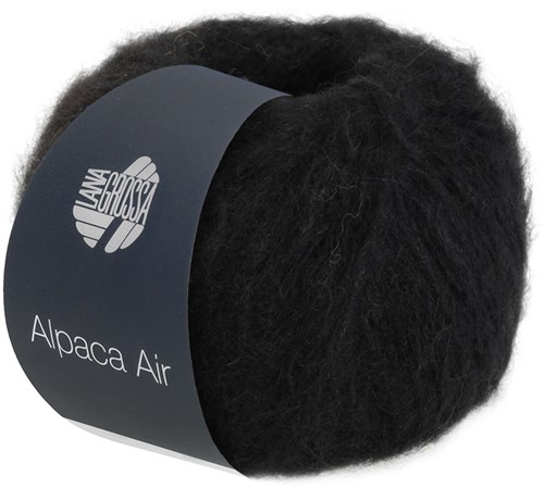 Lana Grossa Alpaca Air 012 Schwarz