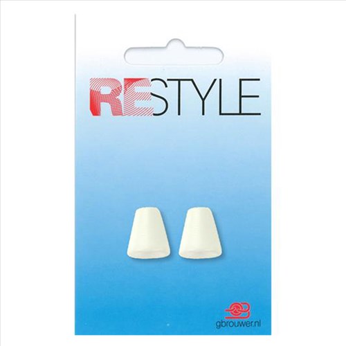 Restyle Endkappe Kunststoff 2 Stück 009 Weiß