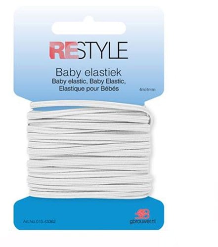 Restyle Baby Gummiband  4 mm x 4 meter