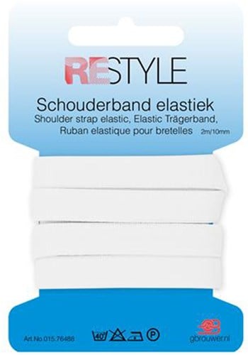 Restyle Schulterband Gummiband  10 mm 2 meter