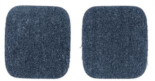 Restyle Knieschützer Jeans 10 cm x 9 cm Aufbügelbar 211 Blau / Grau
