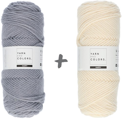 Traumdecke 4.0 KAL Strickpaket 1 Shark Grey & Cream
