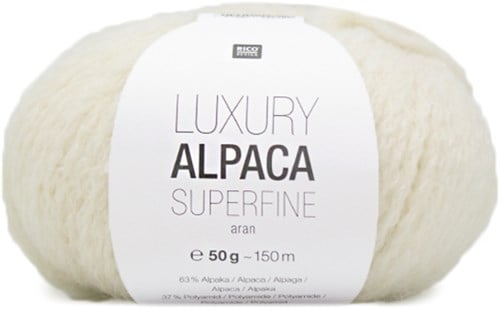 Rico Luxury Alpaca Superfine Aran 1 Cream