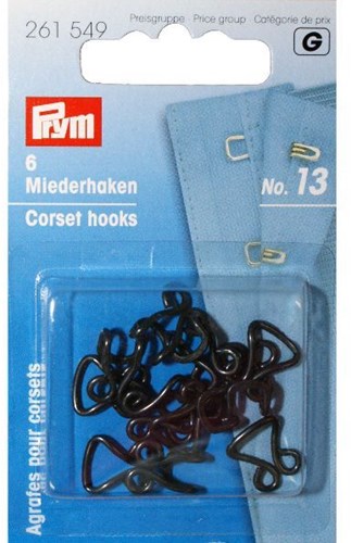 Prym Haken und Augen schwarz