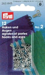 Prym Haken und Augen silber