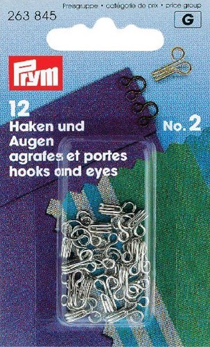 Prym Haken und Augen silber