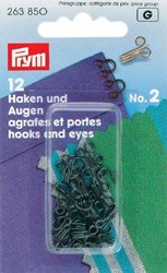 Prym Haken und Augen schwarz