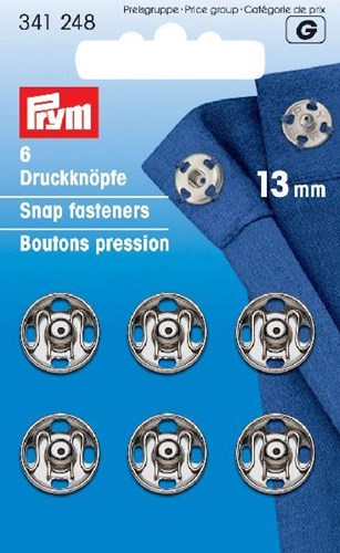 Prym Druckknöpfe silber 13mm