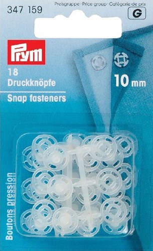 Prym Druckknöpfe Transparent 10mm