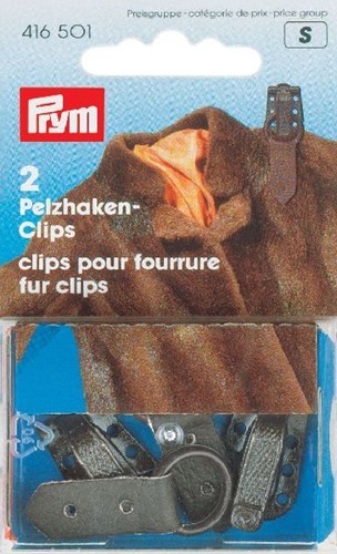 Prym Clips für Pelzjacken Braun
