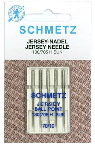 Schmetz Jersey Nadeln Dicke 70 - 1 x 5 Nadeln auf Karte 001