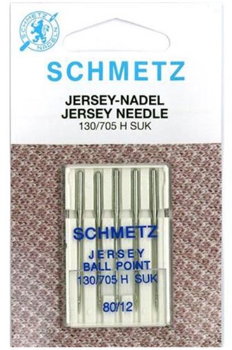 Schmetz Jersey Nadeln Dicke 80 - 1 x 5 Nadeln auf Karte 002