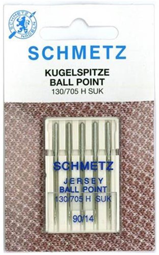 Schmetz Jersey Nadeln Dicke 90 - 1 x 5 Nadeln auf Karte 003