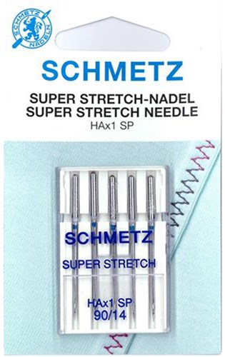 Schmetz Super Stretch Nadeln Dicke 90 -1x5 Nadeln auf Karte 002