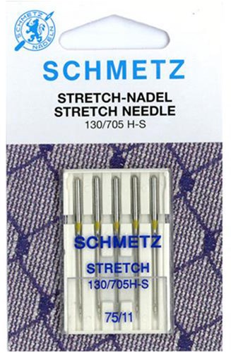 Schmetz Stretch Nadeln Dicke 75 - 1 x 5 Nadeln auf Karte