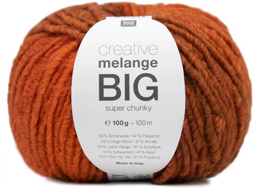 Rico Creative Melange Big Super Chunky 27 Brown-Orange
