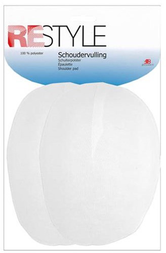 Restyle Schulterpolster Raglan 15mm Dick 009 Weiß