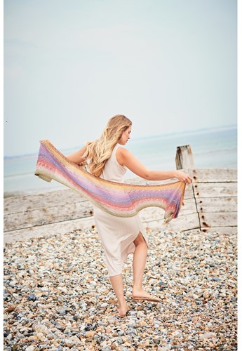 Strickanleitung Creative Cotton Dégradé Lucky 8 Ajour Schal