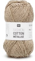 Rico Fashion Cotton Métallisé 2 White Gold