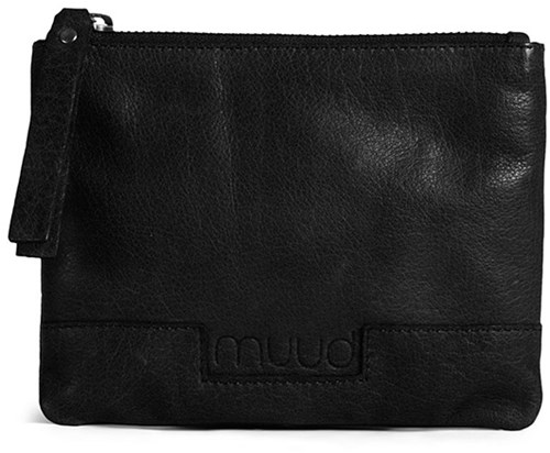 MUUD Wind Black - Handgefertigte Leder-ClutchHandgefertigte Leder-Clutch 16,5x23,5cm