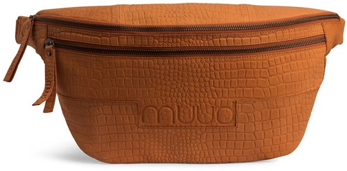MUUD Vegas XL Whiskey - Handgefertigte Hüfttasche aus Leder, 21 x 48 cm