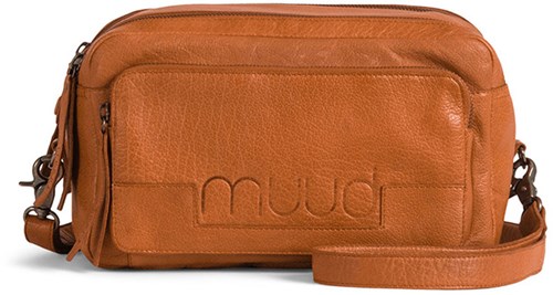 MUUD Stavanger Whiskey - Handgefertigte Umhängetasche aus Leder, 16 x 26 cm