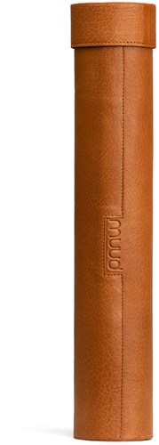 MUUD Upsala XL Whiskey - Handgefertigte Aufbewahrungsbox aus Leder, 40 x 7,5 x 6,5 cm
